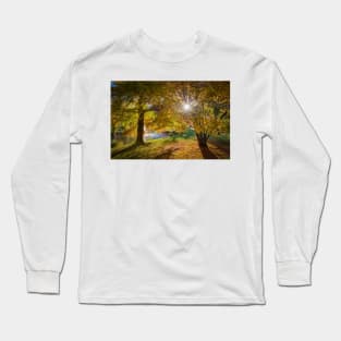 Golden Sunrise in Kawarau Falls Scenic Reserve Long Sleeve T-Shirt